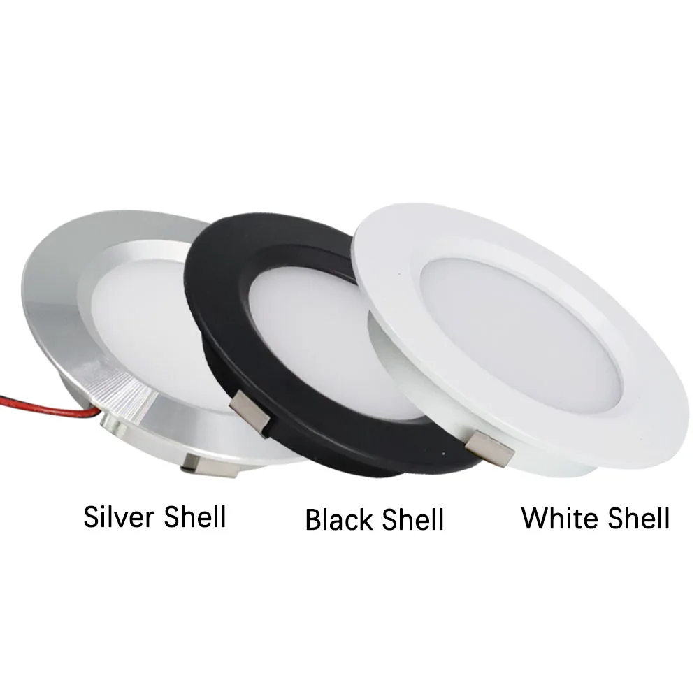 Imagem -03 - Recessed Indoor Spot Downlight dc 12v 3w rv Jantar Carro ao ar Livre Acampamento Casa Corredor Sala Iluminação Decorativa