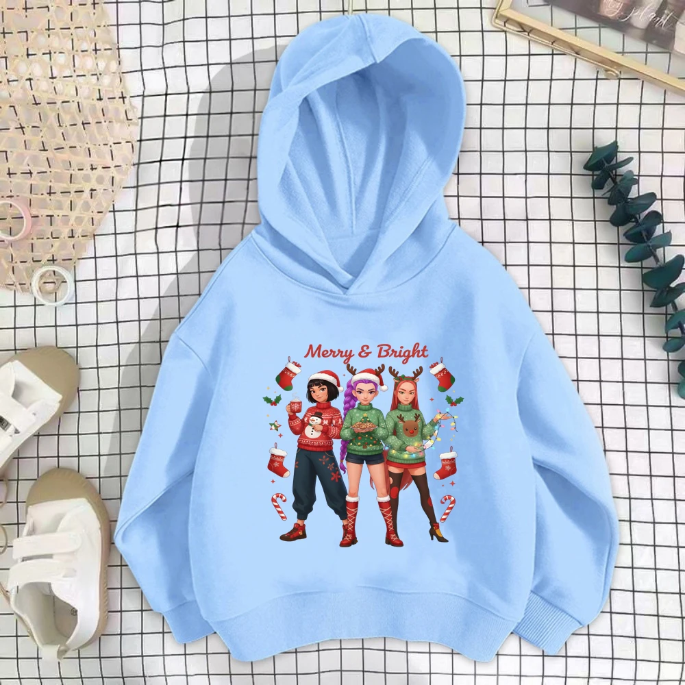 طفل Huntrix هدية عيد الميلاد هوديي Guerreras K-Pop ربيع الخريف ملابس خارجية #1