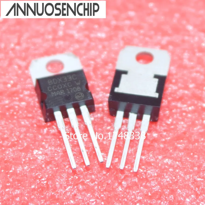 10PCS BDX33 BDX33C TO-220 TRANSISTOR 100V 10A TO-220 NEW