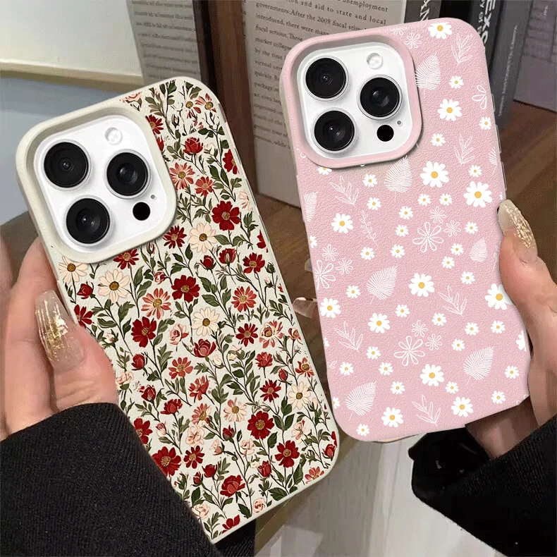 Daisy Flower Elegant Floral Cover For Samsung Galaxy A57 5G A55 A54 A07 A06 A15 A54 A53 A37 A32 A23 A34 A35 A36 5G Phone Case