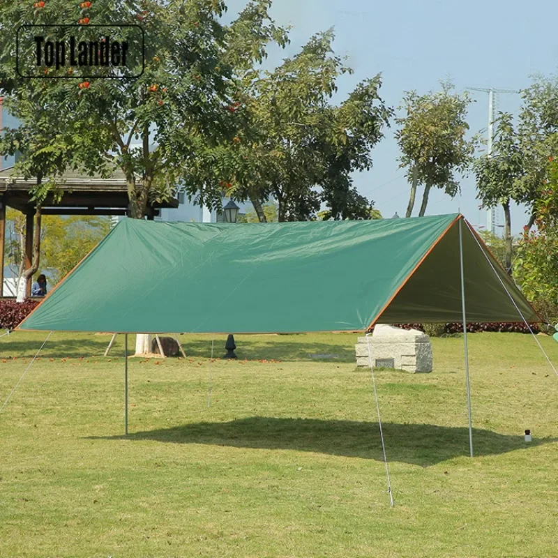 Outdoor camping supplies, sunshade cloth, rain and sun protection, beach silver canopy pergola, spot wholesale canopy