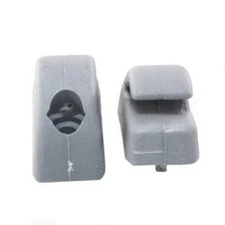 2 Car Sun Visor Buckle Clip In-car Fastening Accessories Sun Visor Buckle Gray Plastic For Chery QQ QQ3