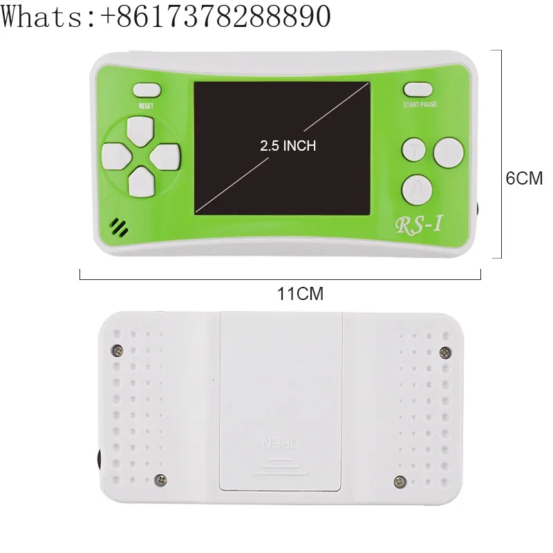 2.5 inch color screen handheld game console Built-in classic retro vintage games AV Plug and play connect TV Gamepad joystick