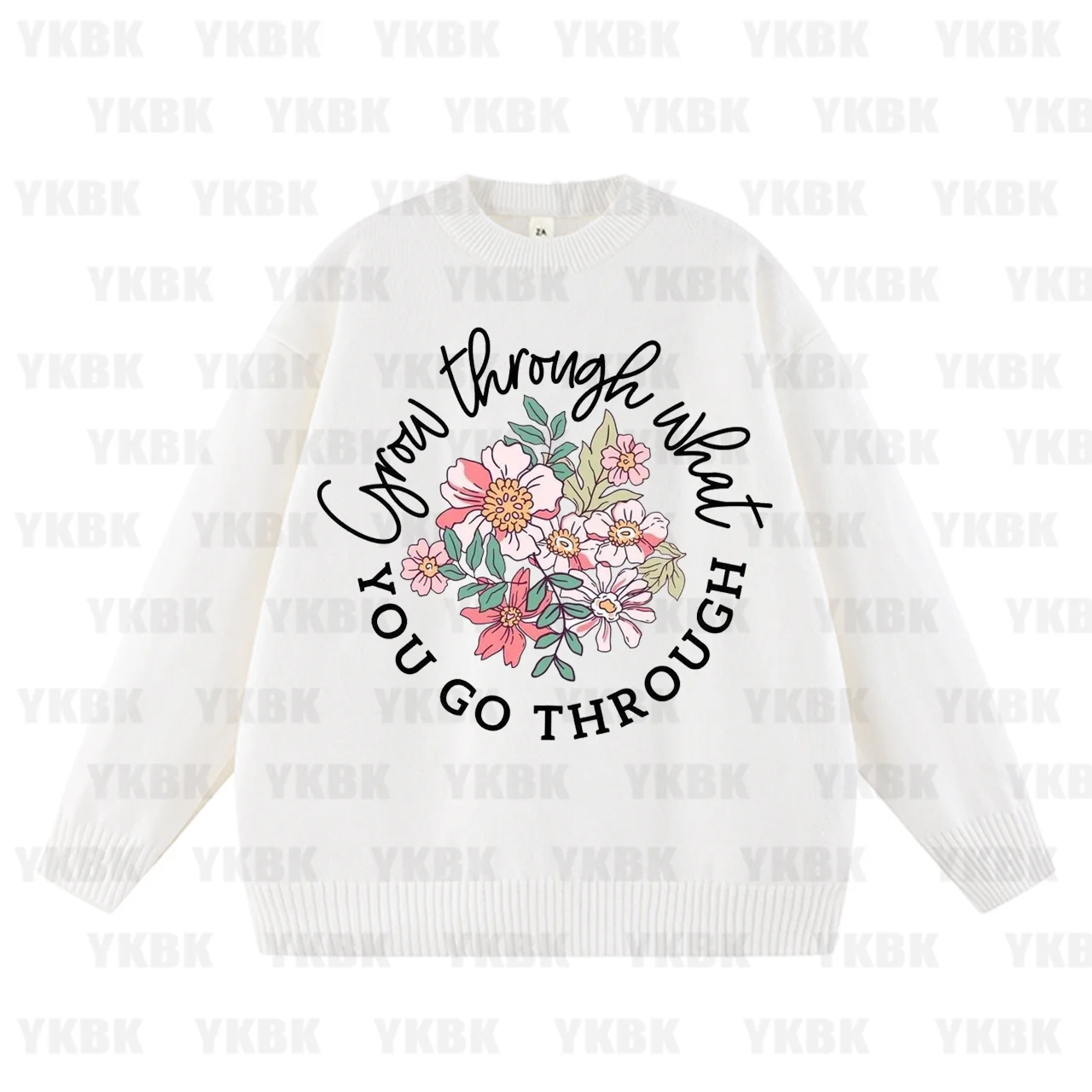 Maglione da donna Cartoon Love Flower Butterfly Dandelion per decalcomania per vestiti da donna