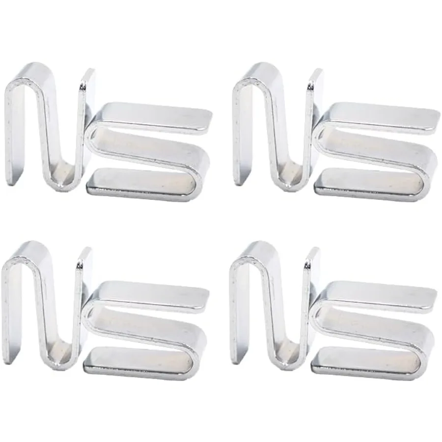 

8 упаковок проволочных стеллажей S-крючков, хромированная пластина, соединительные блоки полков вместе S-зажимы для системы проволочных стеллажей