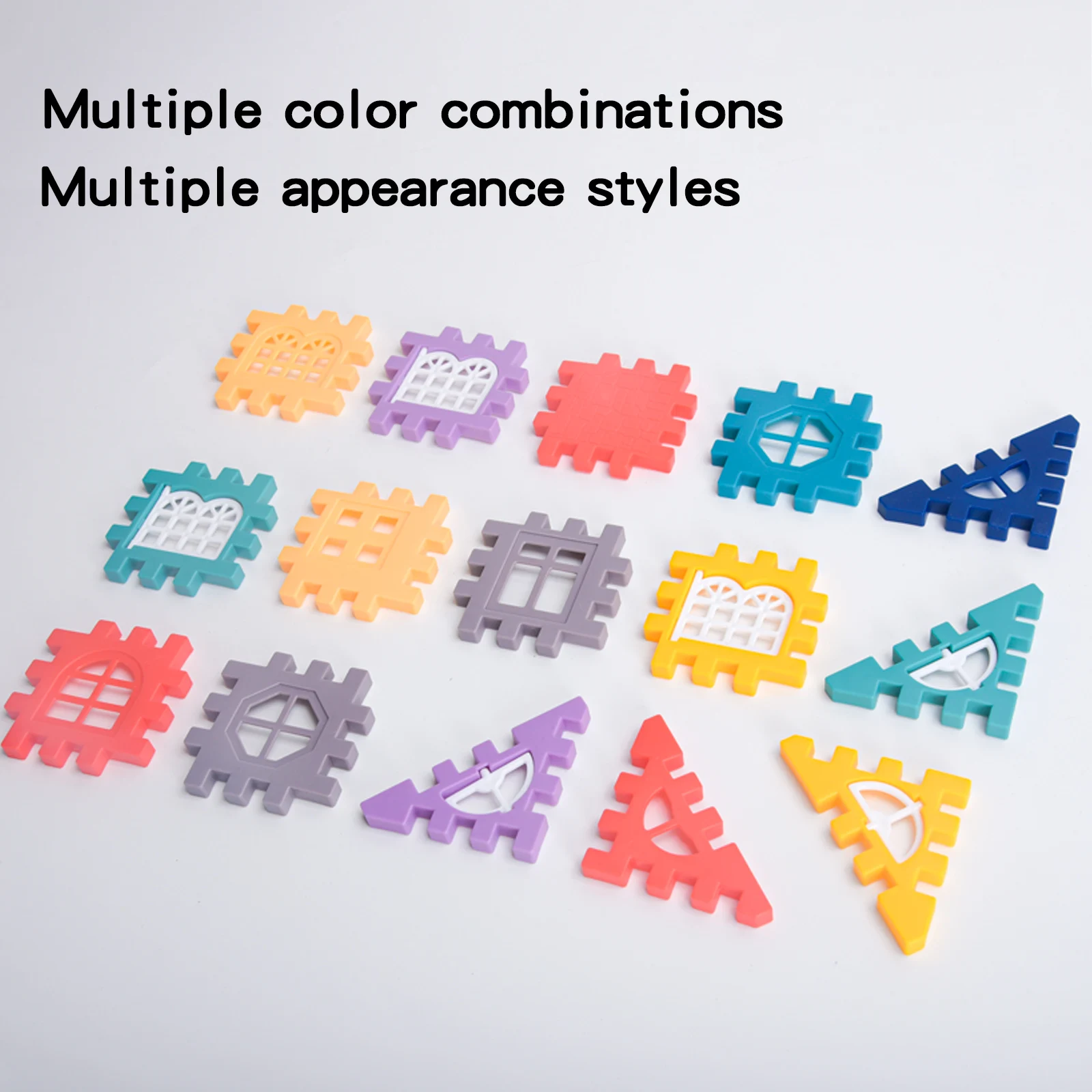 بيوت بناء الأطفال، مكعبات البناء، ألعاب التجميع، الأولاد والبنات، الفيلات الجسيمات الكبيرة، مكعبات البناء، قطعة اللغز #3