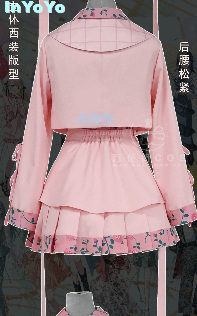 InYoYo Azusawa Kohane Cosplay Project Sekai PJSK Costume Lovely Daily Wear Party Dress Thank Offering Uniform Halloween Outfit W