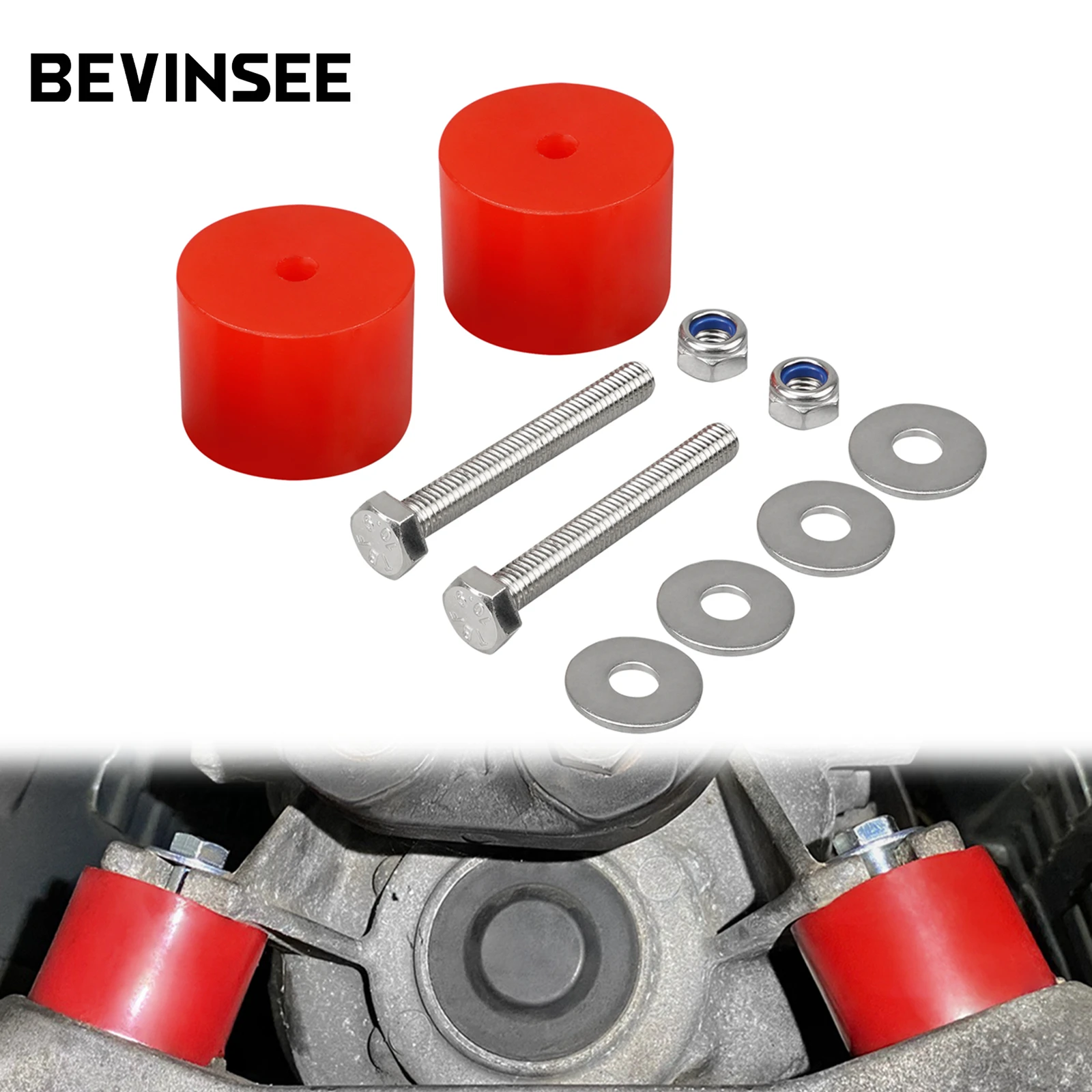 BEVINSEE Transmission Mount Bushing for BMW E36 E46 E90 E92 E93 E82 E88 E30 Z3 Z4 323 325 328 M3,Replace 23701141614 23711175939