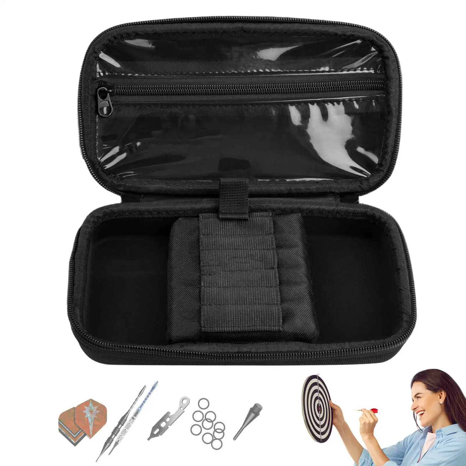 

Portable Darts Organizer Dart Needle Storage Bag Dart Protective Case Versatile Dart Storage Holder For Travel Home Bedroom