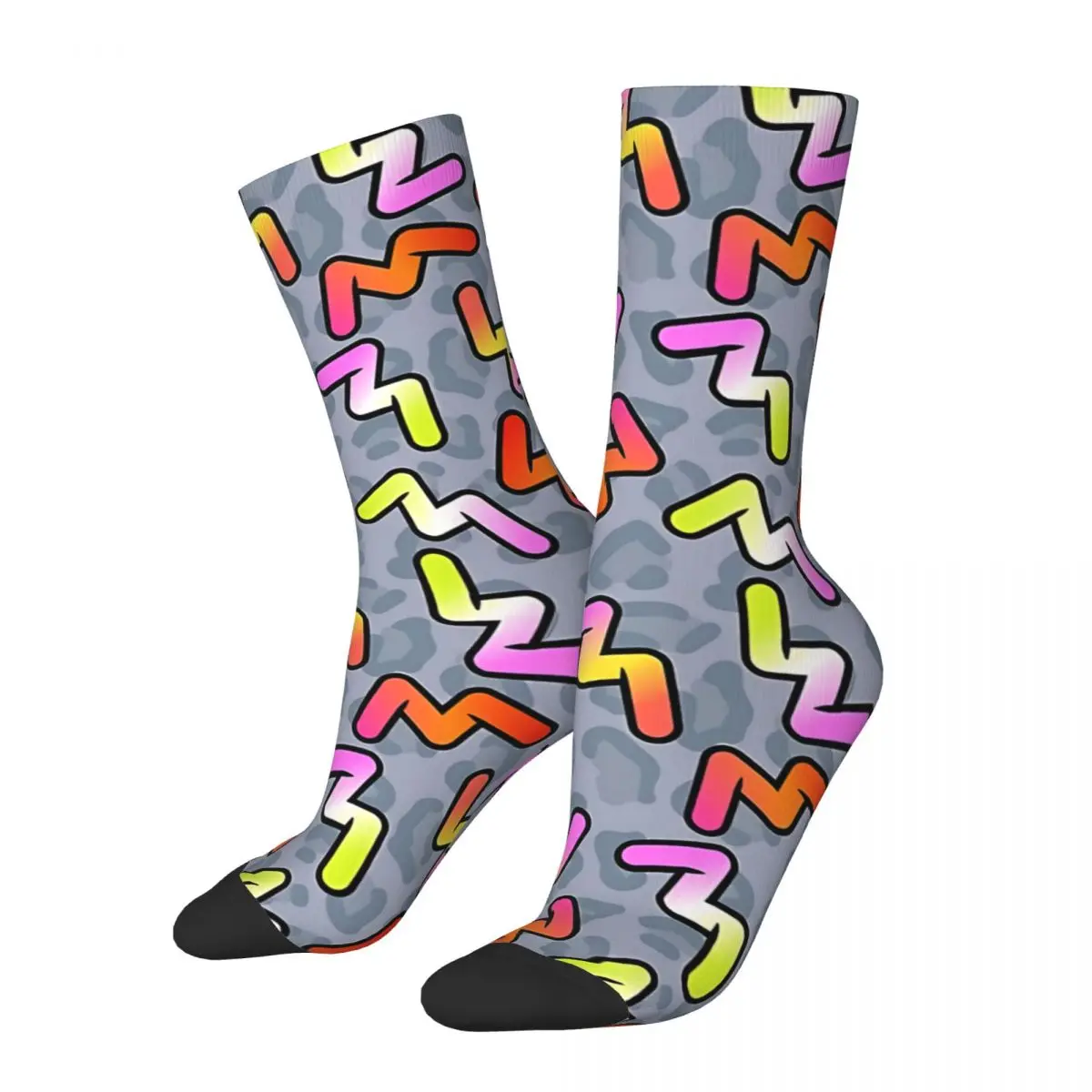 

Crazy Sock for Men Daniel Ricciardo Become Unstuck 90's Pattern Hip Hop Vintage Happy Pattern Printed Boys Crew Sock