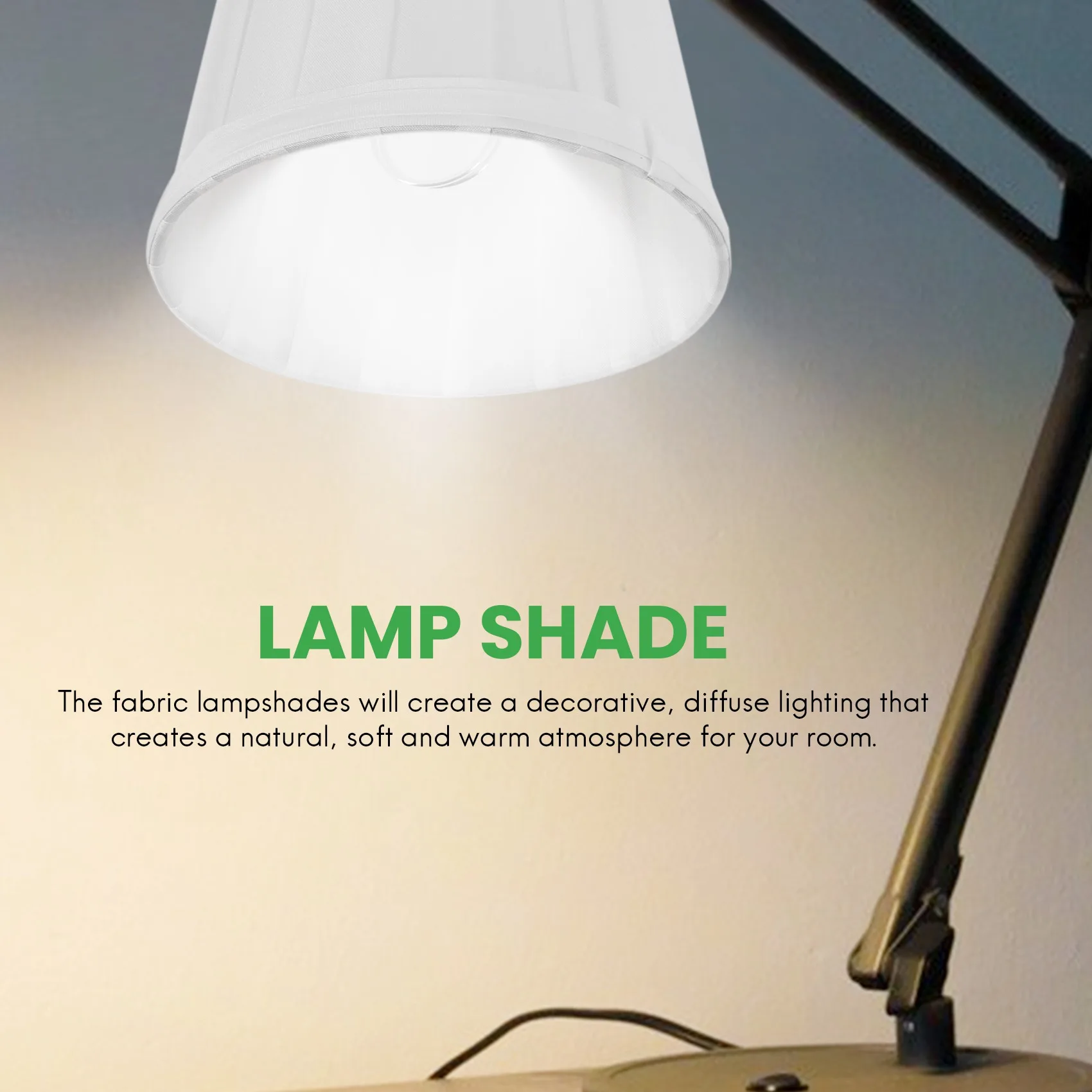 Modern European Style Droplight Wall Lamp Candle Chandelier Lamp Shade 6 Pcs Set (Solid White)