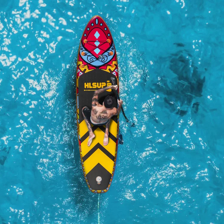 Customized Size Inflatable Paddle Board Set High Quality Portable Eco-Friendly Customized Color 3 Fin System