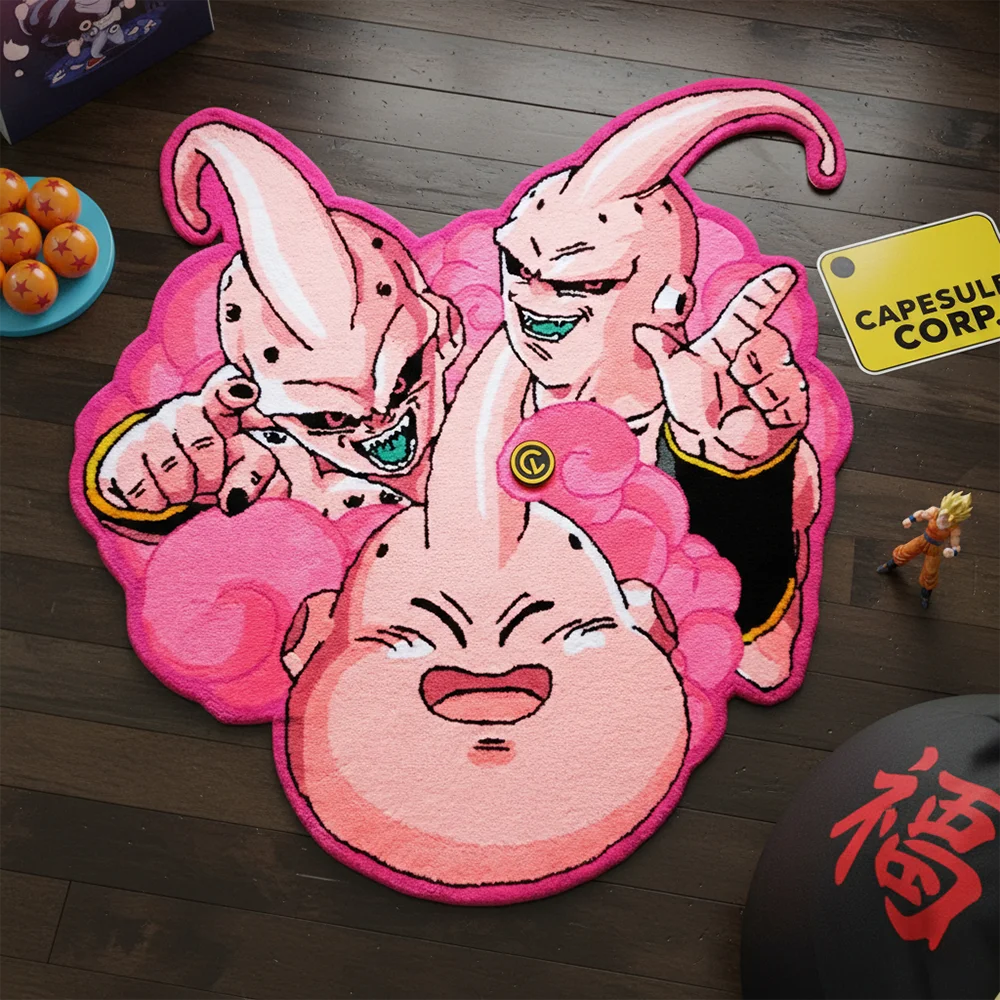 

Anime Rug Dragon Ball Z Majin Buu Evolution Carpet Decoration Handmade Rug/Carpet For Bedroom Living Room Kids