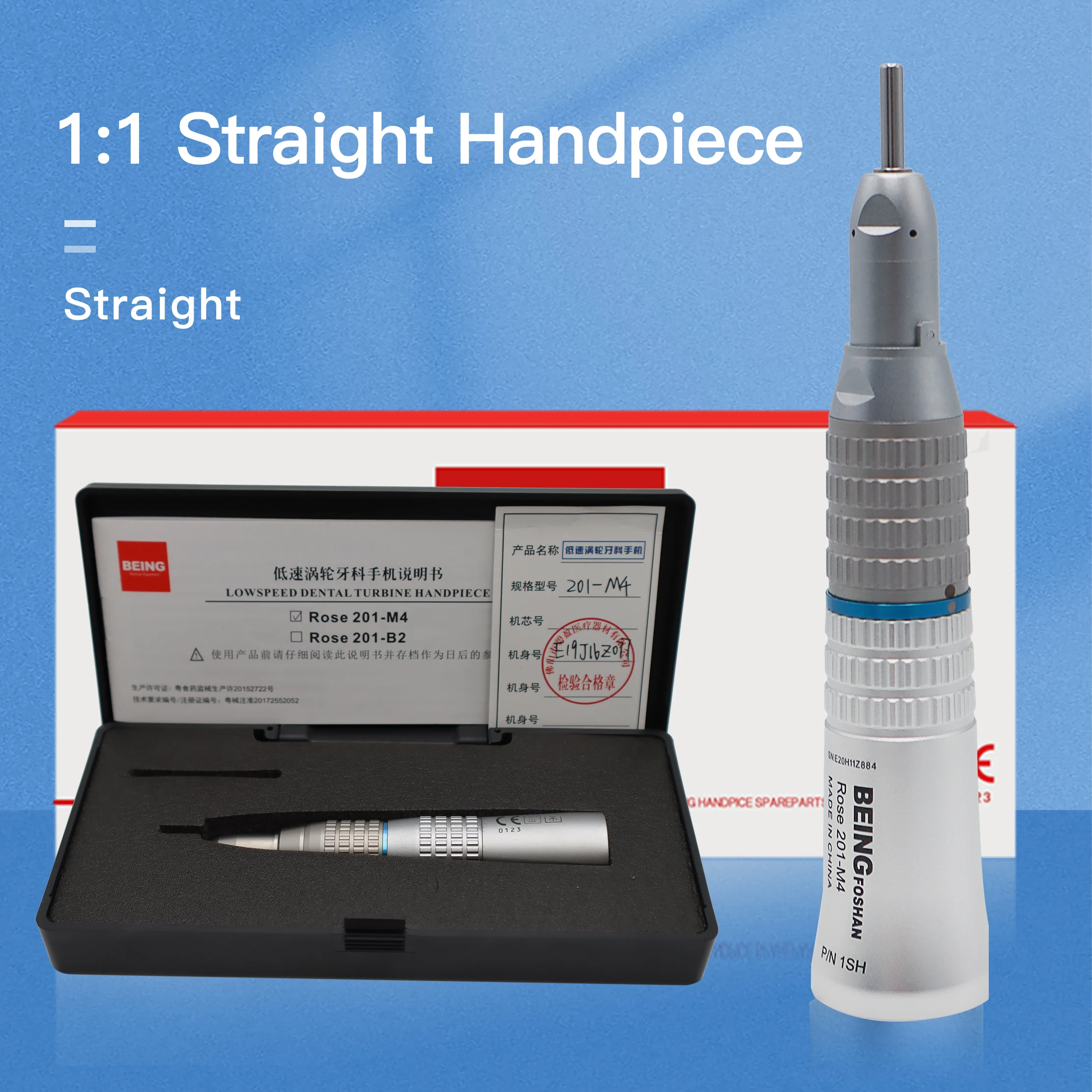 Foshan Being 1: 1 Dental Slow Speed Straight Surgical  Handpiece Professional Clinic/Hospital Used