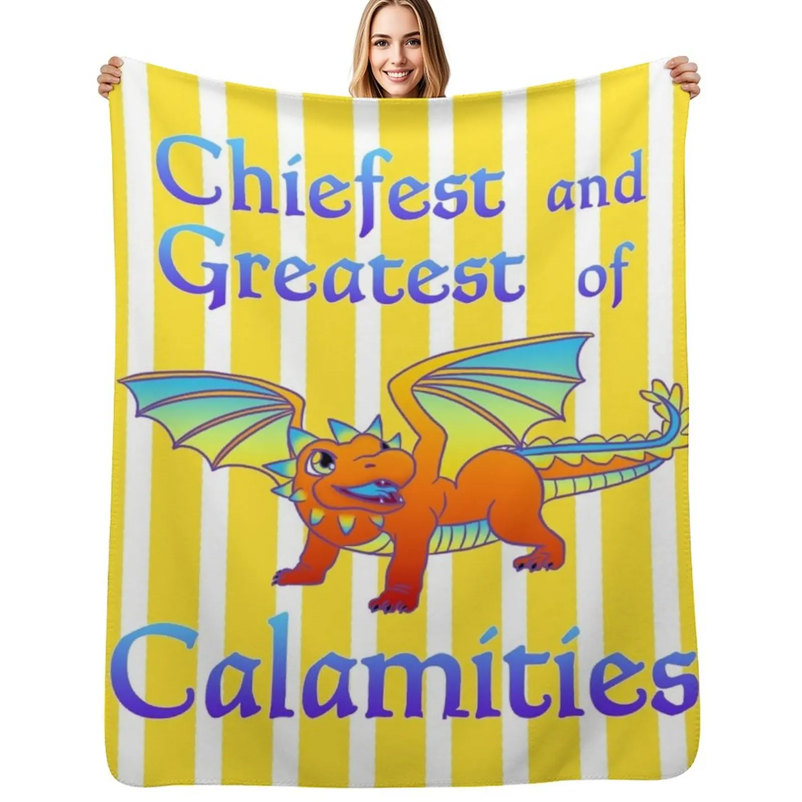 Big Little Calamity Throw Blanket Furrys Single Custom Plaid on the sofa Blankets For Sofas Flannels Blankets