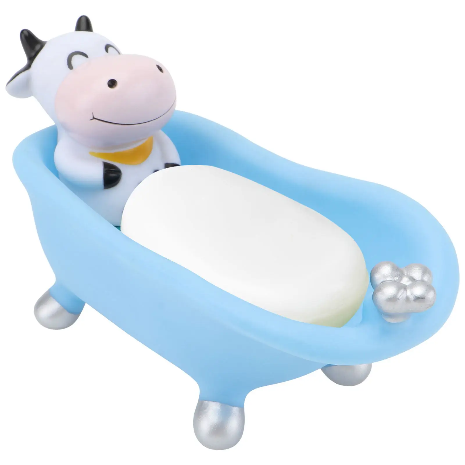 

Держатель-дозатор для мыла в виде мультяшного персонажа, милый, синий, для хранения посуды