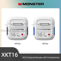 Monster XKT16 Bluetooth 5.3 Earphones Mechanical Design Wireless Headphones Gamer Headset TWS Noise Reduction Sports Earbuds New