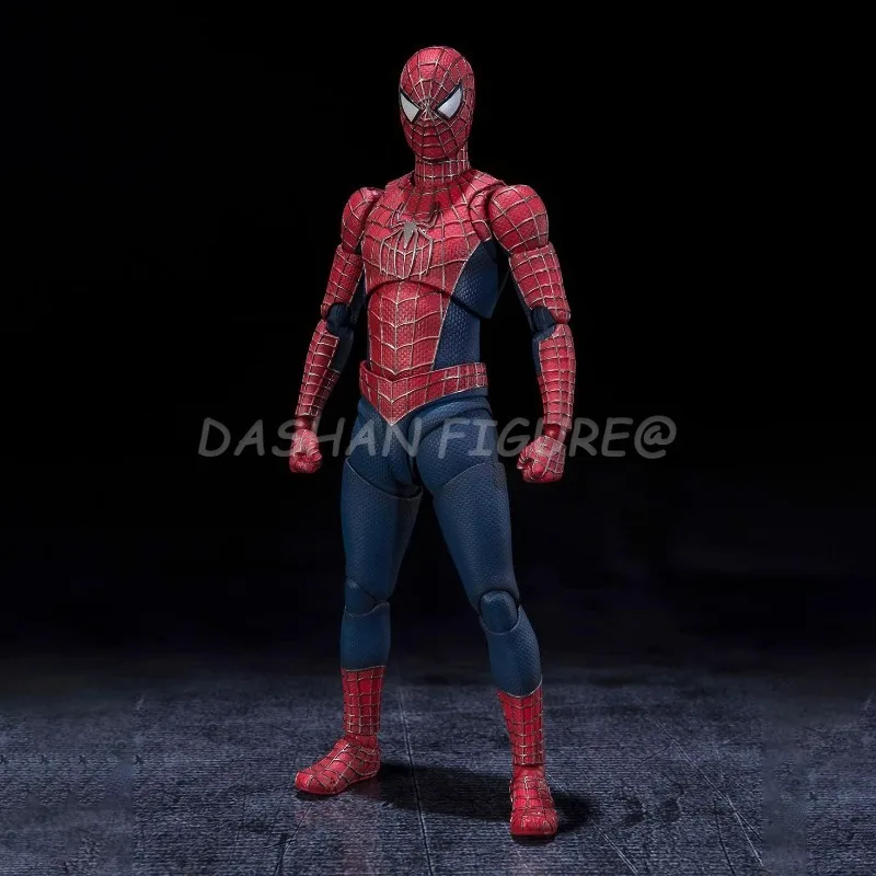 Marvel Spider-Man: No Way Home Figures SHF Tobey Maguire Spiderman Action Figure PVC 15cm Collection Movable Model Toys Gifts