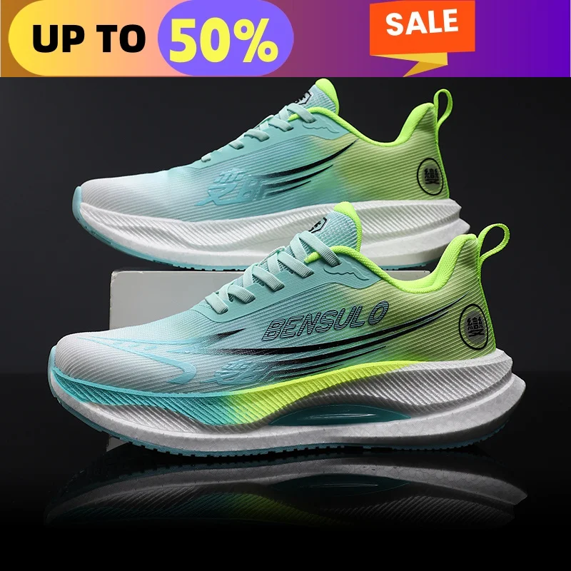 Men Sports Running Shoes Casual Marathon Carbon Plate Breathable Lightweight Comfortable Male Athletic Tenis Sneakers AirCushion