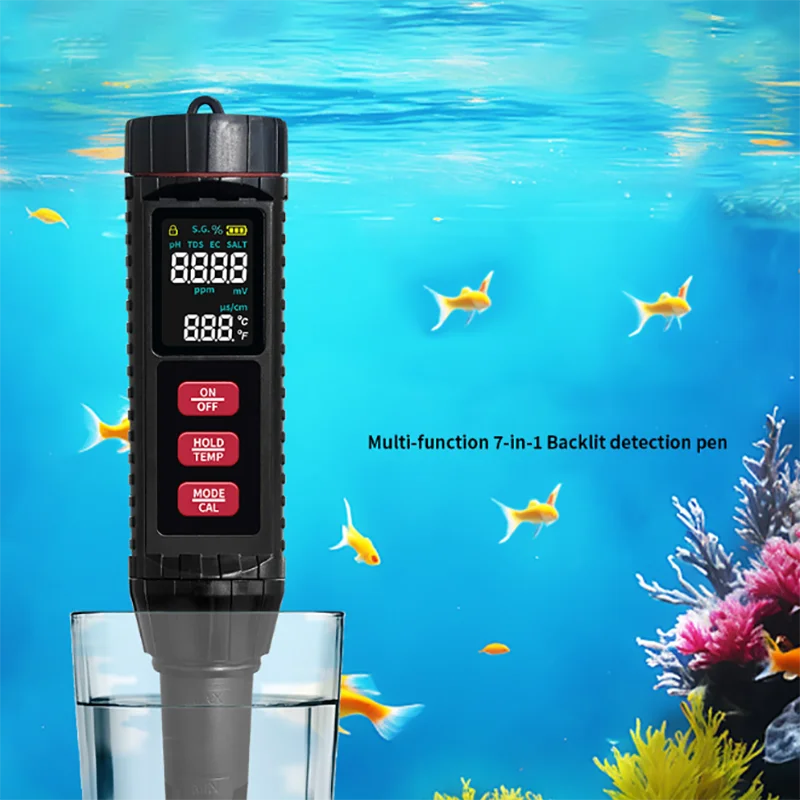 

New 7 in 1 Multifunction Water Quality Testing Pen Portable High Precision Household Drinking Test TDS Water Quality Test Pen