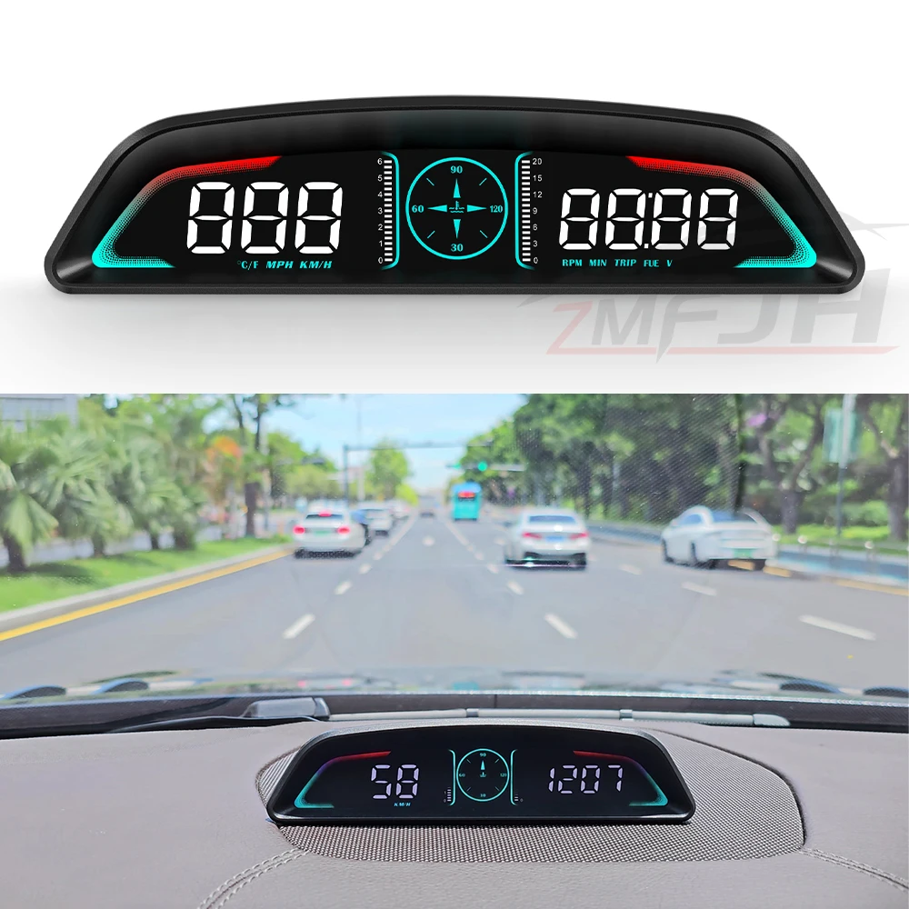 

New Heads up display cars alarm B3 popular universal cars speed for hud display obd2 speedometer head up display Car Accessories