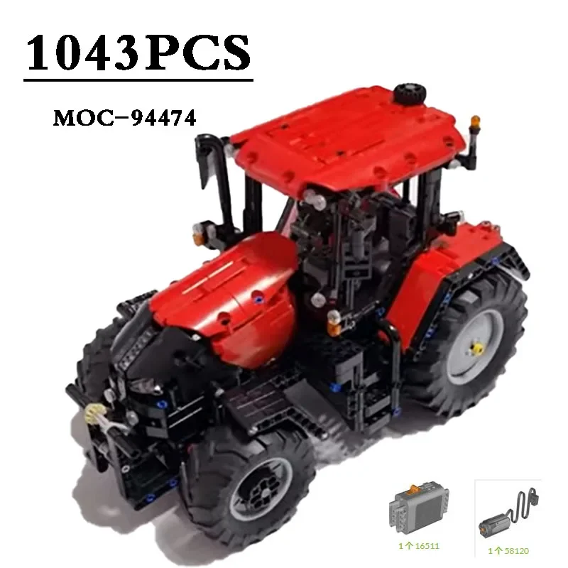 MOC-145137 Tractor Optical Agricultural Machinery Building Block Model 1043PCS Tractor Model Christmas Gift with Power Function