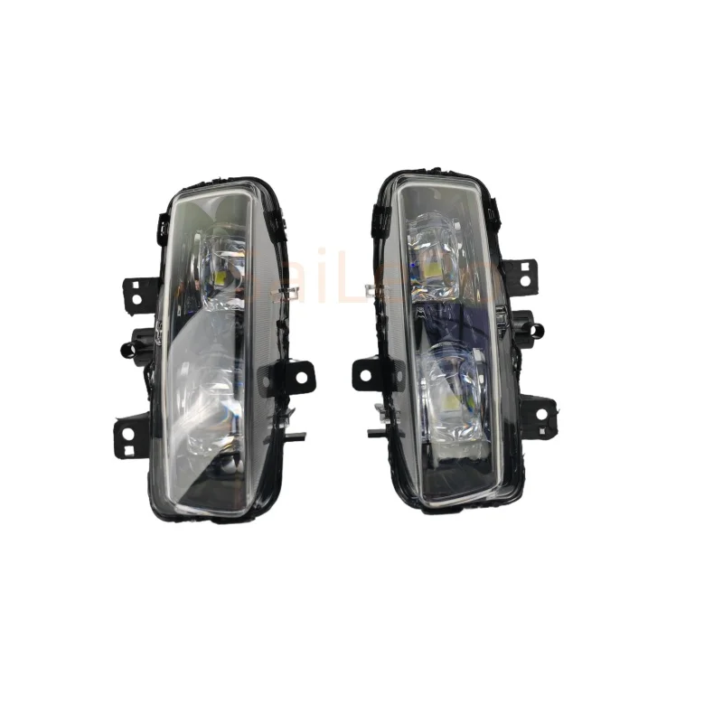 ملحقات عالية الجودة مصباح الضباب الأمامي للسيارة طبعة سوداء لسيارة لاند روفر رينج روفر إيفوك 2012 LR043664 LR043663 #2