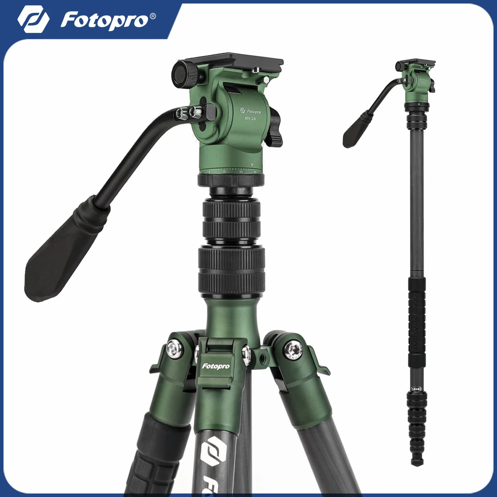

Fotopro 59-дюймовый дорожный штатив из углеродного волокна, компактные видеоштативы, съемный монопод для камеры X-GO E2