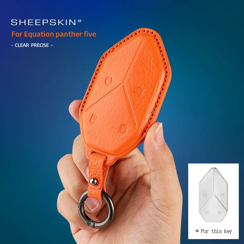 

zinc alloy For BYD Equation Leopard 5 2023 2024 Handmade Car Smart Key Case Cover Keyless Remote Entry Fob Keychain Accessories