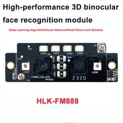 Hi-Link Face Recognition Module HLK-FM888 3D Binocular Camera Live Detection Visual Intercom Smart Door Lock USB Audio &Video