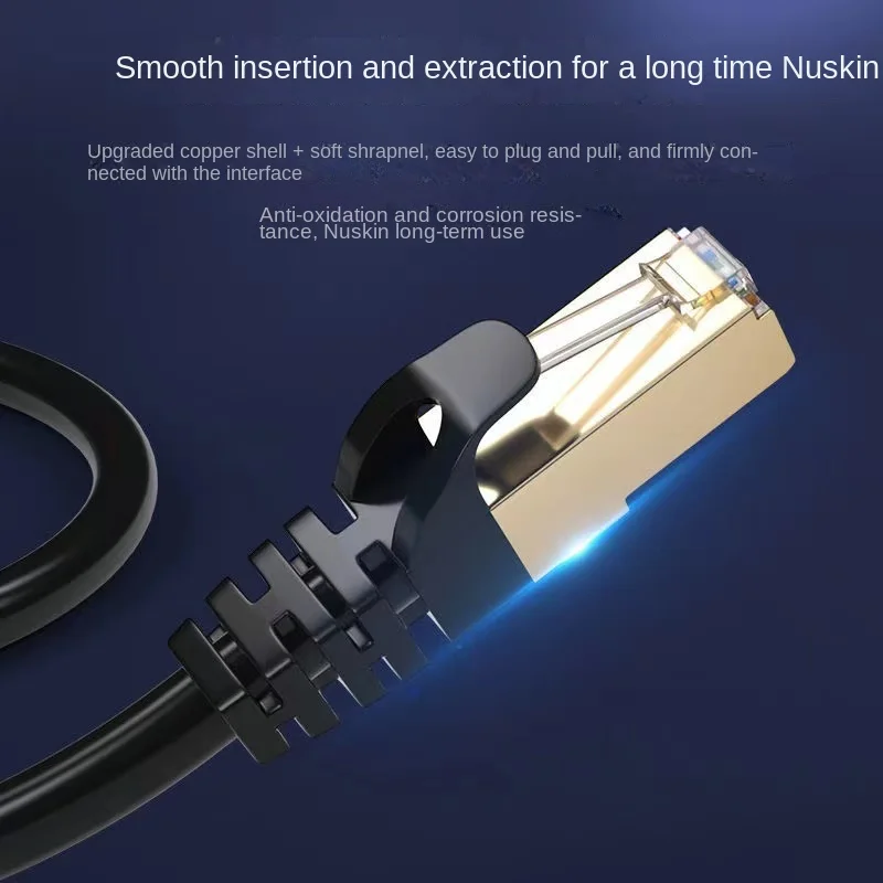 Kabel Ethernet Cat6 Gigabit High Speed 1000Mbps Kabel internetowy RJ45 Ekranowany przewód sieciowy LAN do PC PS5 PS4 PS3 Laptop IPTV — zdjęcie 5