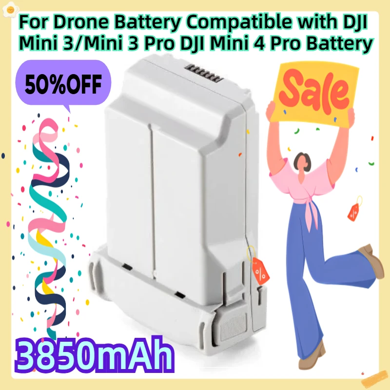 For 3850mAh Drone Battery Compatible with DJI Mini 3/Mini 3 Pro,DJI Mini 4 Pro Battery