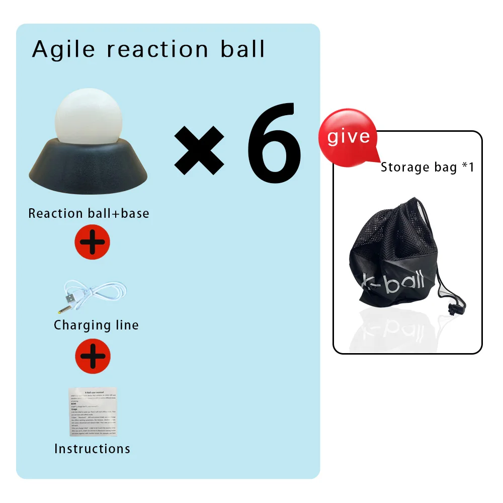queling X-Ball Smart Reaktionsball Hand-Augen-Küpfung Beweglichkeitstraining digitaler Sensor Vektor Reaktionx 7