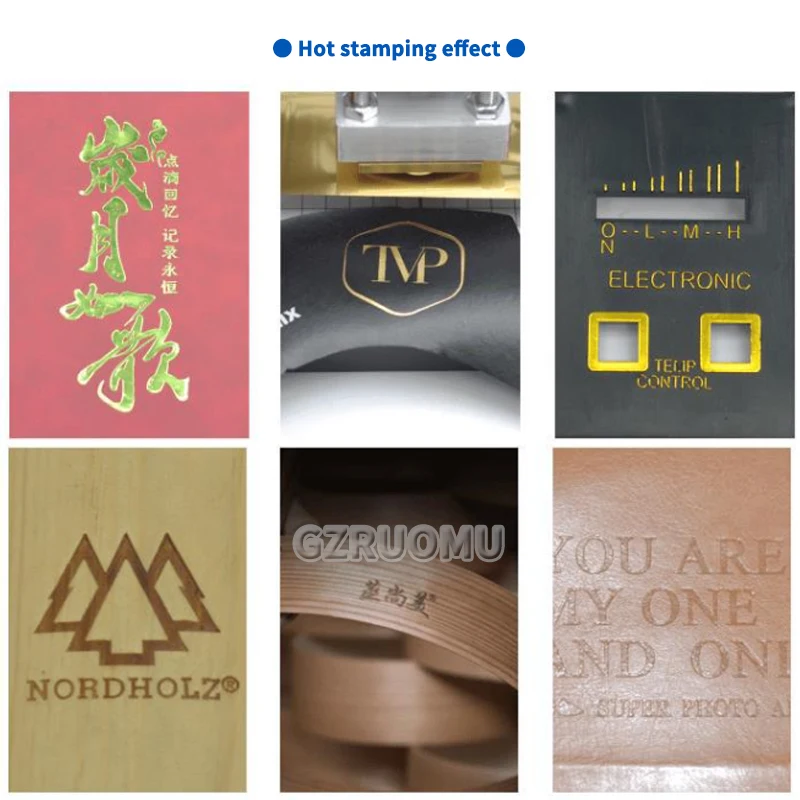 Handheld Hot Stamping Machine Heat Press Digital Leather Tool Paper Wood Custom Logo Foil Stamp 5×7CM/8×10CM/10×13CM