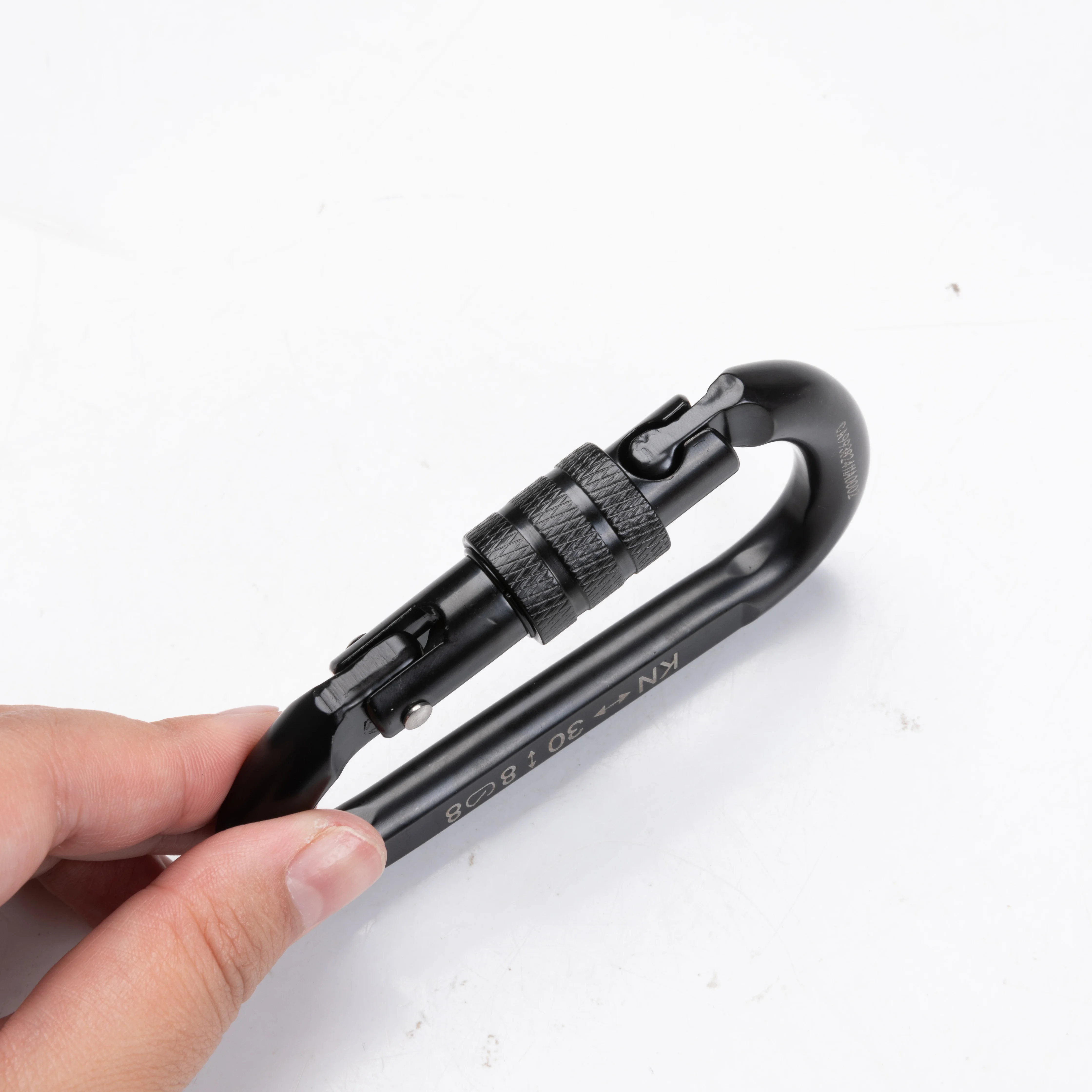 Camnal Custom 30KN Titanium Carabiner Stainless Steel Climbing Gear for High-Altitude Work Tree Climbing Fall Protection view 3