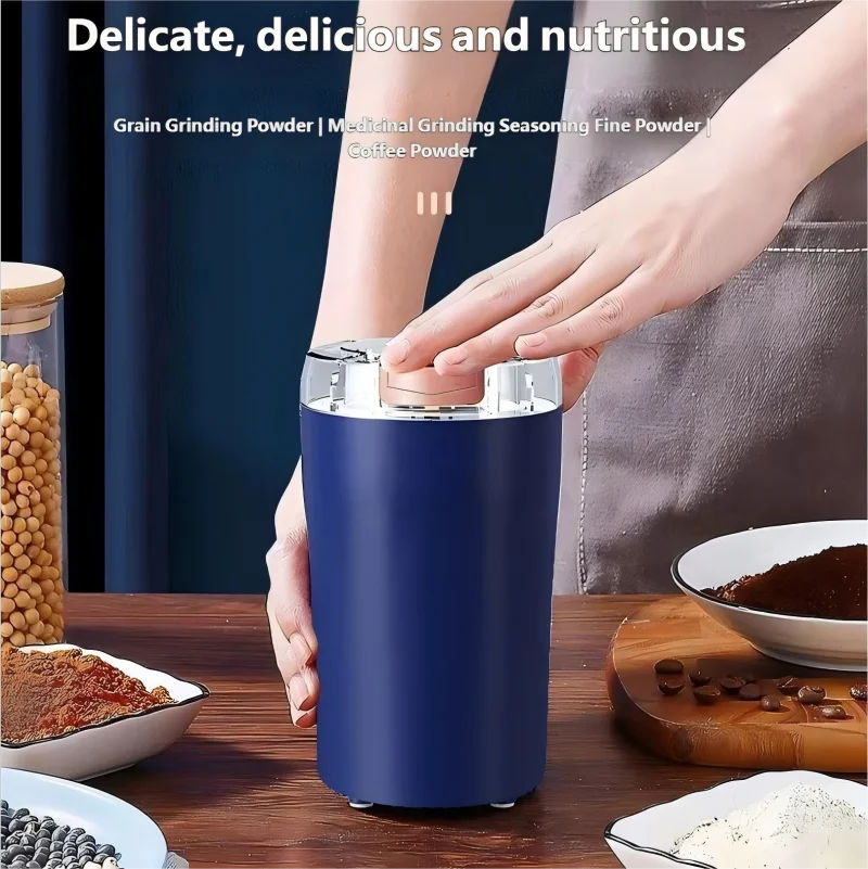 2025 New Small Electric Grinding Machine Grain Grinder Coffee Grinder Stainless Steel Nuts Beans Grains Mill Herbs for kitchen image 2