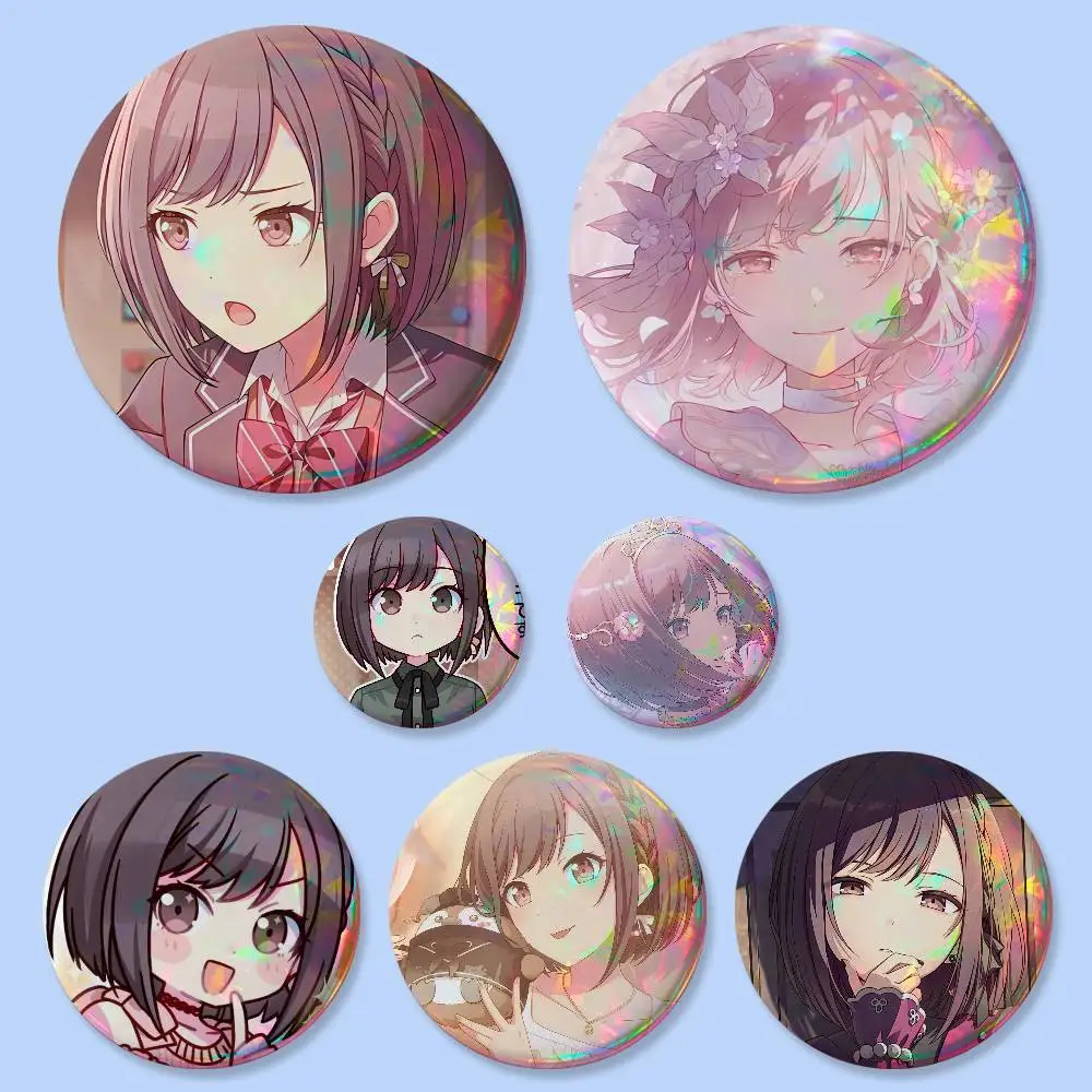 Anime Project SEKAI Shinonome Ena Abzeichen 25 32 44 75 mm Runde Cosplay-Pins Taschendekoration Fansammler Geschenke Brosche Souvenir