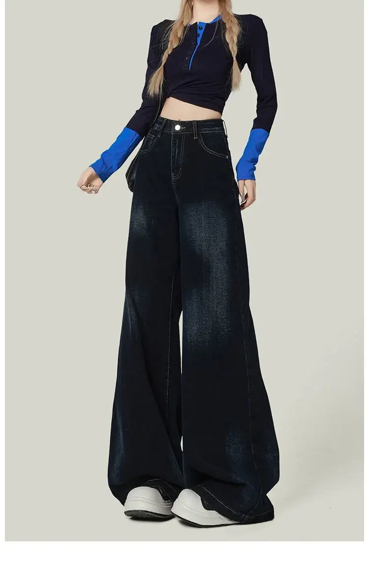 Pantalones de pierna ancha hasta mujer otoño satén elástico profesional forro de pana bordado tejido Jacquard a cuadros cuadros señora OL