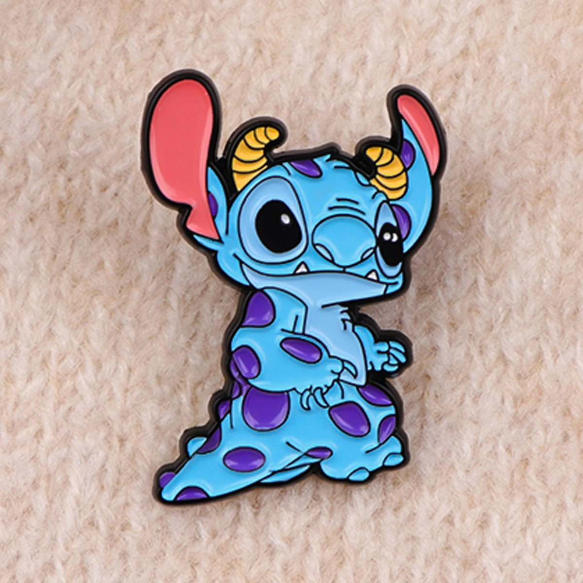 Cartoon Anime Stitch Enamel Pin Brooch for Women Lapel Pin Badge on Backpack Clothes Accessories Fashion Jewelry Halloween Gifts image 5