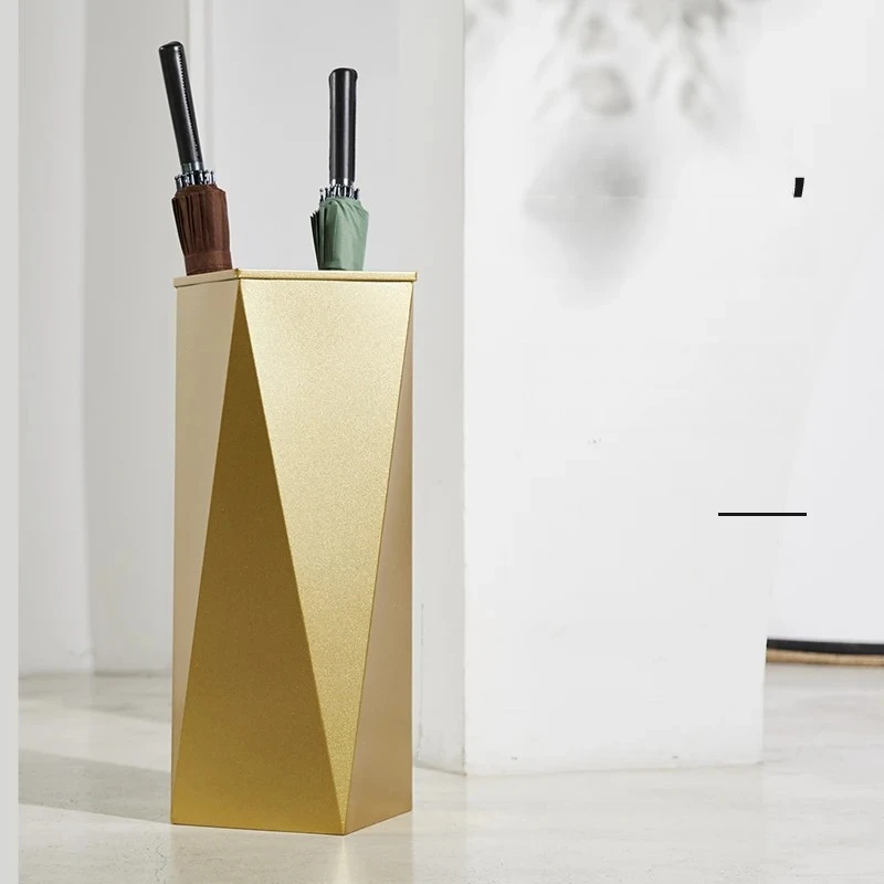 Nordic Minimalist Umbrella Holder, Iron Office Rain Organizer, Creative Geometric Rain Gear Stand, Home Umbrella Storage Bin - Image 2