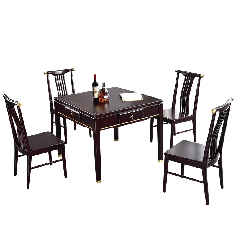 

Mahjong machine dining table dual-purpose integrated solid wood machine hemp electric mahjong table