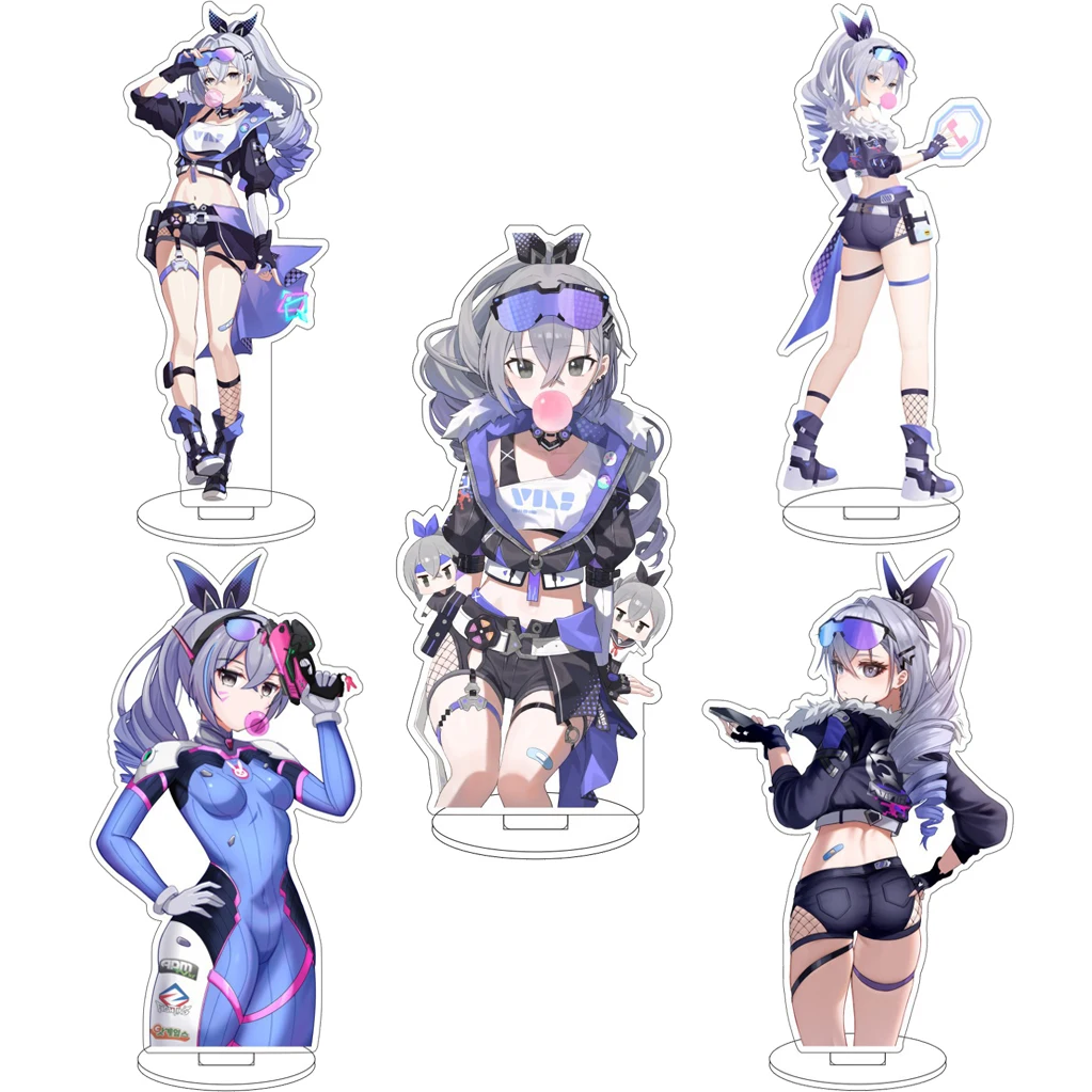 Figura de acrílico de 16 cm de Robin, personaje de la serie de anime y videojuegos Honkai: Star Rail, con soporte grande, ideal como adorno decorativo, regalo de Navidad o cumpleaños.