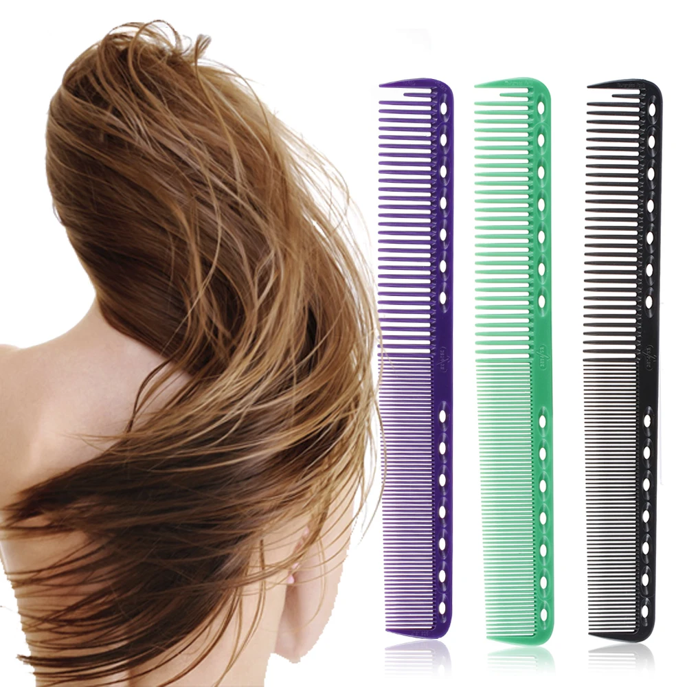 Hair Combs Professional Carbon Anti-static Hairdressing Brush Candy Color Salon Flattop Hair Cutting Comb Hair Care Styling Tool