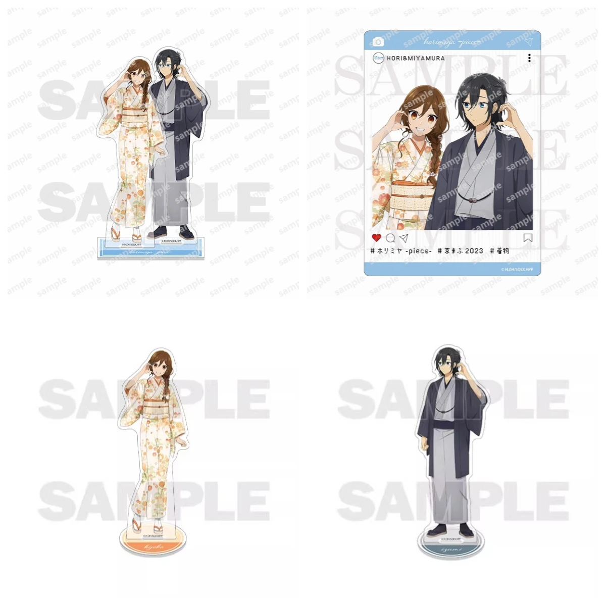 Juego Miyamura Izumi Kyouko Hori Kyōko Yoshikawa Yuki Ayasaki Remi muñeco con soporte acrílico figura de Anime modelo placa Cosplay juguete para regalo