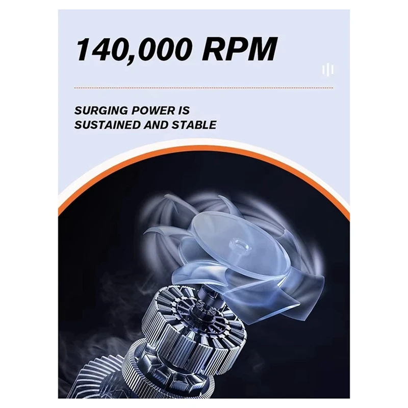ABNO-140000RPM X7 peniup udara kecepatan angin 53 M/S, penyedot debu, kipas Jet Turbo elektrik, pengering debu