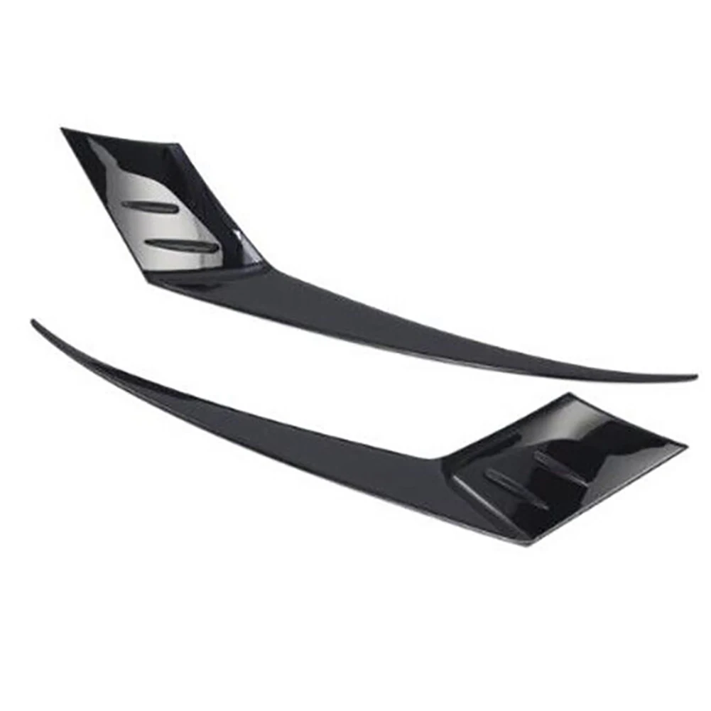 

Glossy Black Car Front Headlight Eyebrow Cover Trim Headlamp Fog Lamp Housing Decorative Stickers For Honda For Accord 2023-2024