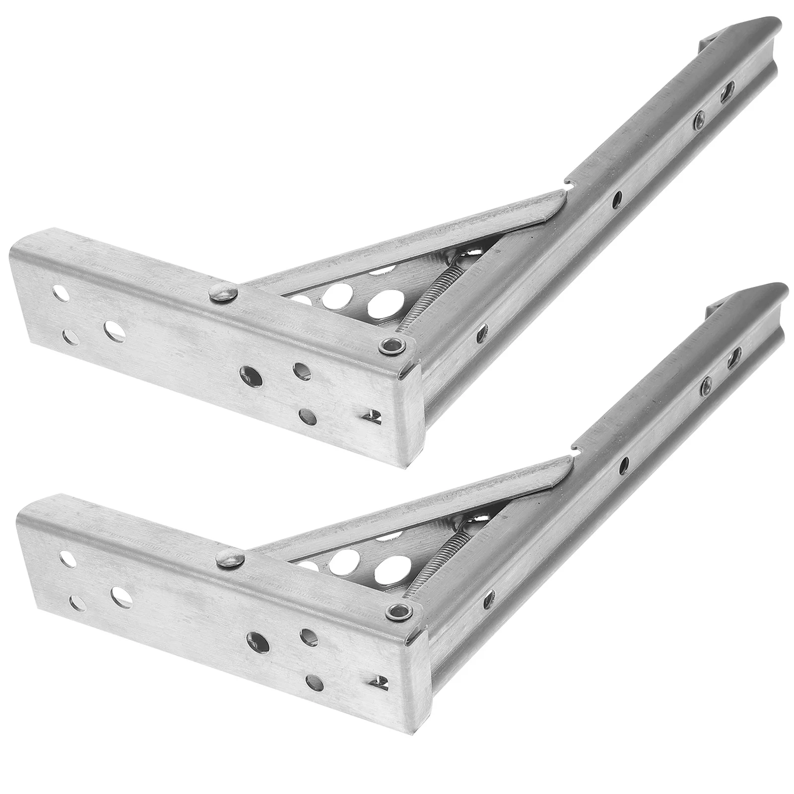 

2Pcs Heavy Duty Carbon Steel Shelf Brackets Right Angle L Bracket for Wood Shelves Wall Mount Decorative Floating Support