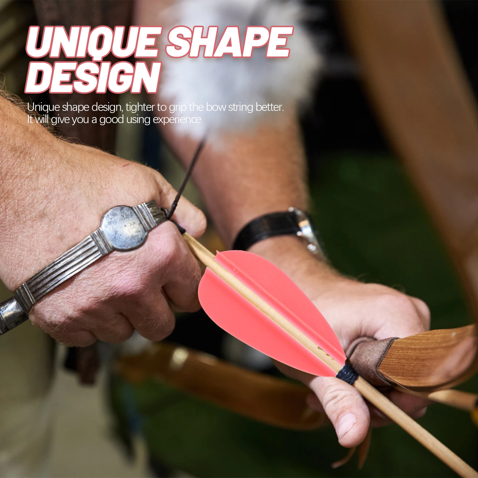 

20Pcs Arrow Vanes Lightweight Plastic Fletchings for Archery Practice Replacement Shaft Protection Accurate Flight Performance