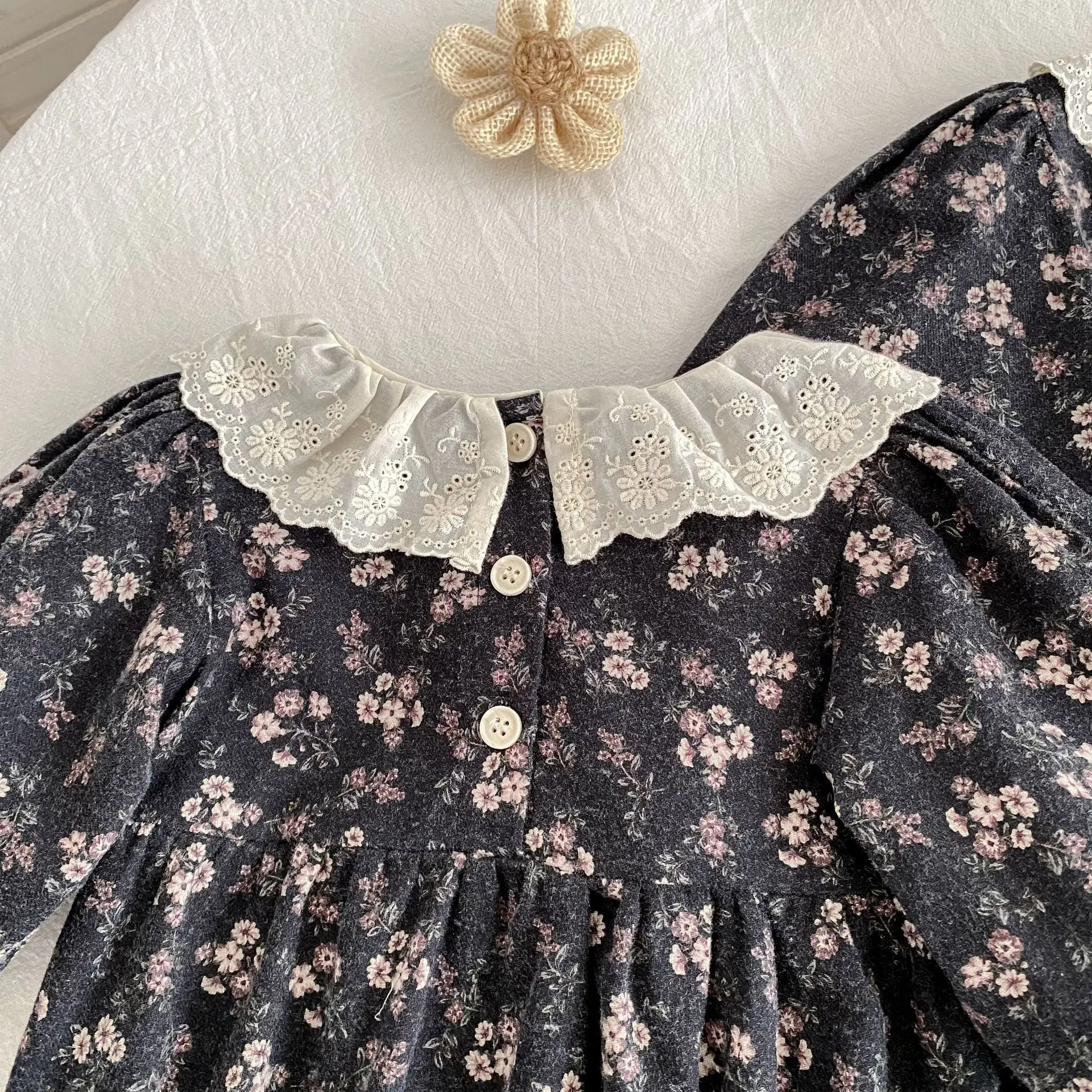 2026 Neuer Frühlings-Baby-Strampler für Mädchen 0-24M Langarm Baumwolle Bedruckt Koreanischer Stil Kletter-Strampler Süße Babykleidung – Detail 16