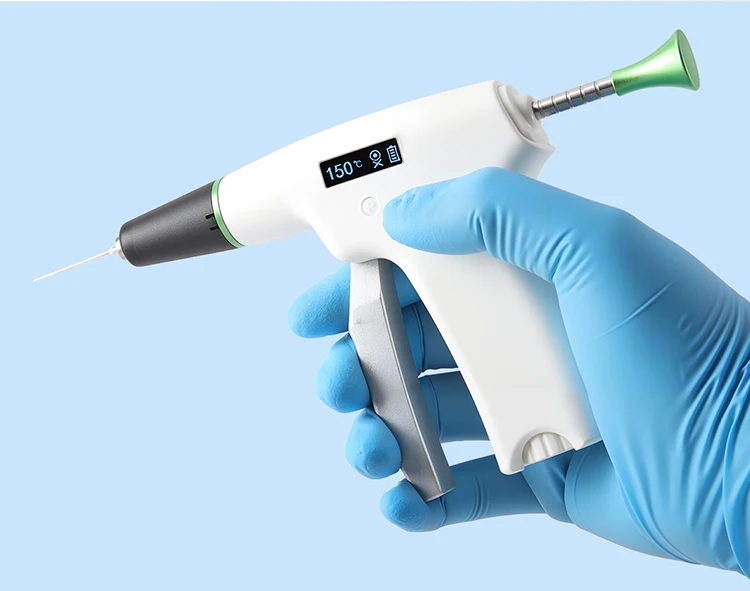Dentales Endodontisches Guttapercha-Obturationssystem mit 4 Heiztemperatur-Stiftspitzen, kabellosem Zahnarztgriff und 3D-Füllwerkzeug – Detail 10